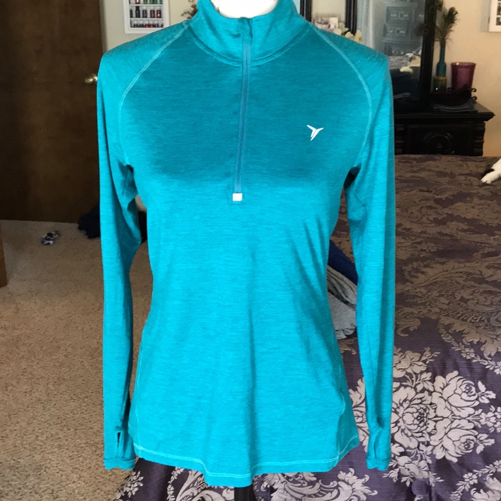 Old navy teal quarter zip
